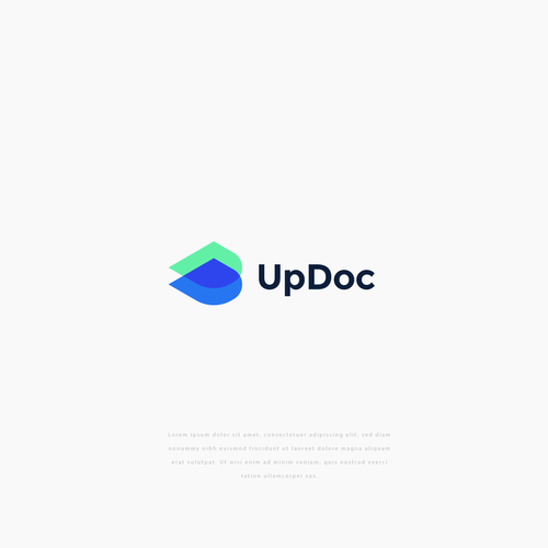 Design the logo for UpDoc, the world's first AI doctor Design by Marian M.C.
