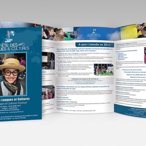 brochure design for Fête des Langues et Cultures – Languages & Cultures Festival  Réalisé par Grecoriof