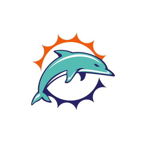 99designs community contest: Help the Miami Dolphins NFL team re-design its logo! Design by 262_kento