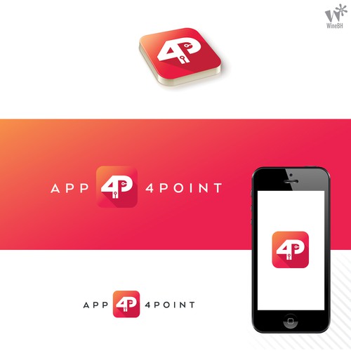 "APP4POINT" winning Logo design