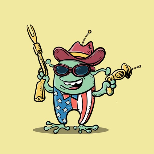 Mascot for Uranus Fudge Factory and General Store Design by Judgestorm