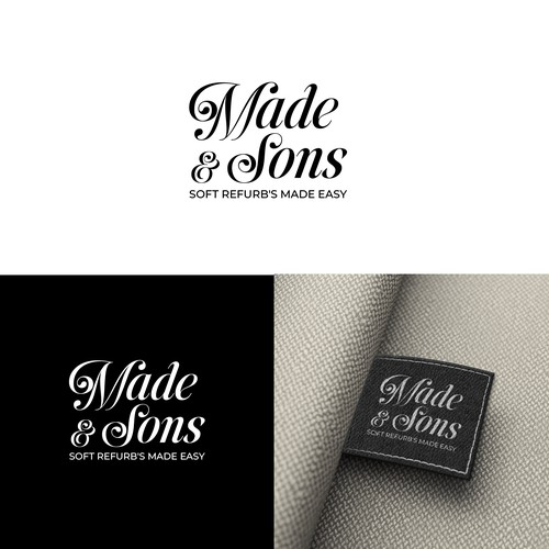 Luxury Meets Ease: Logo & Card Design for Made & Sons Design by Razades Studio