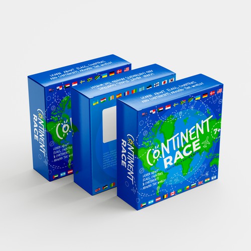 Continent Race - Kids Game -  Learn about the World! Ontwerp door Kate Design ❤️