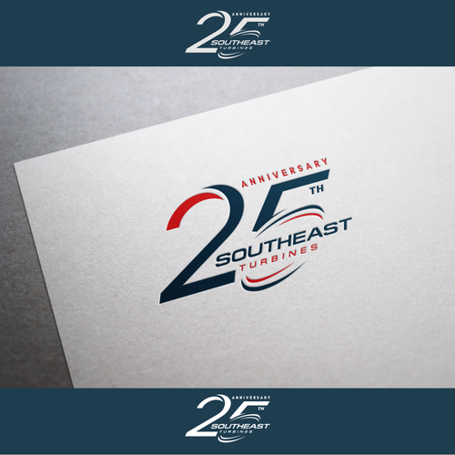 Modern 25th Anniversary Logo Design by R_98™