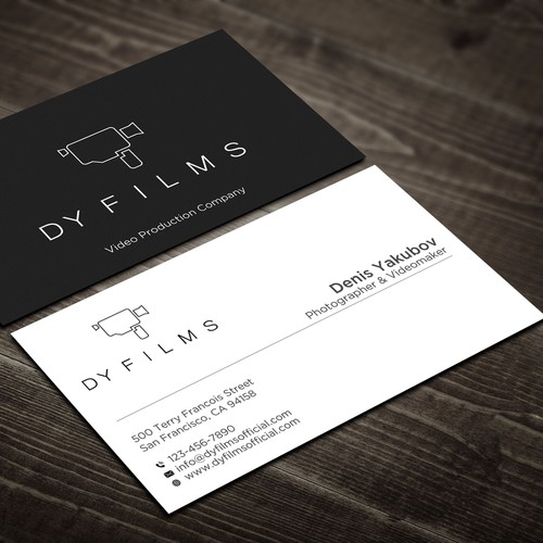 Business card for video production company Design by Rskylight