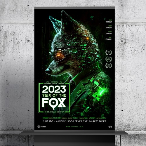 Life360 2023 Year of the Fox Poster Design by roppix