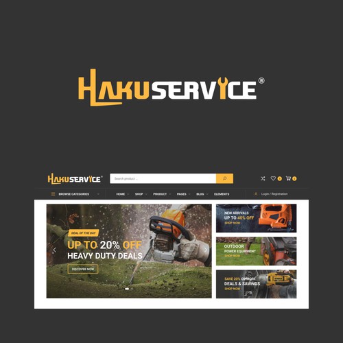 Project Rebranding: Hakuservice Logo Redesign for Web Integration Design by @Z Design