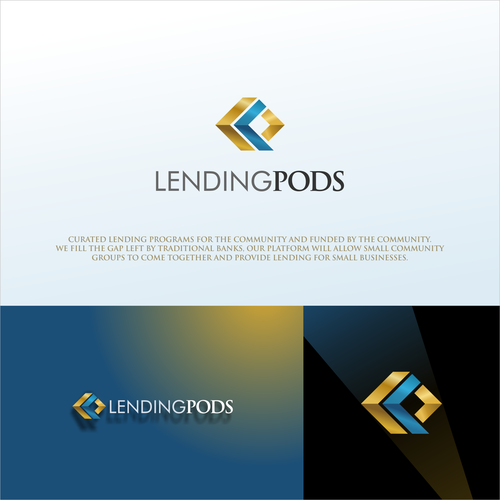 Design a sleek, powerful logo for a disruptive new lending platform Diseño de Blue Mantis