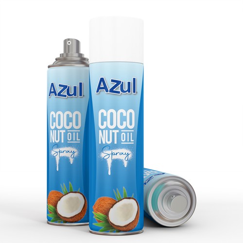 Create Product Extension for Azul Coconut Product - Azul Coconut Oil Spray Design by interaksi