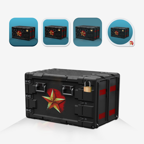 Design an app Icon for a Case Simulator Game for