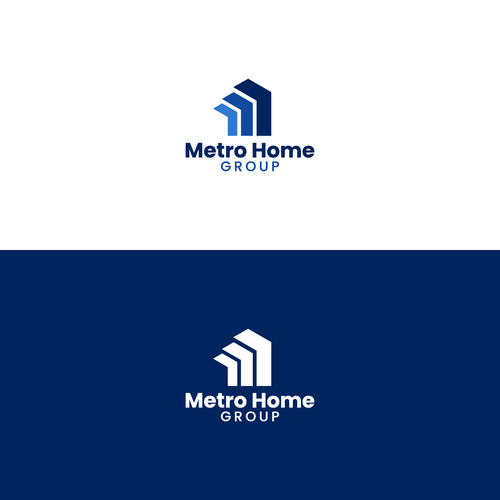 Metro Home Group Real Estate Team Logo Diseño de Júnior Augusto