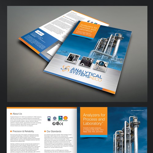 Create engaging product brochure that showcases our oil & gas products Design by Designer Amrita