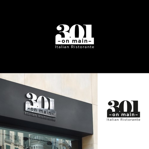 RESTAURANT 301 ADD ITALIAN RISTORANTE under logo Design by Donalmario1