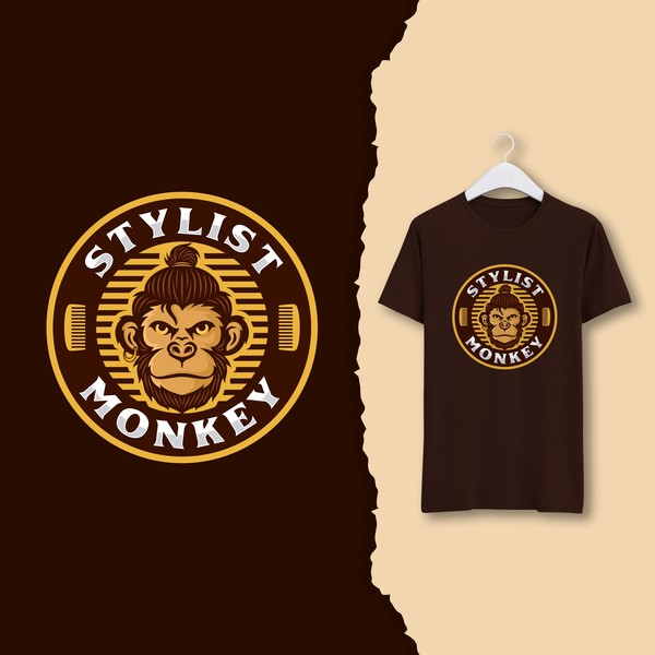Design by R1SIGN titled "Stylist Monkey character logo design"