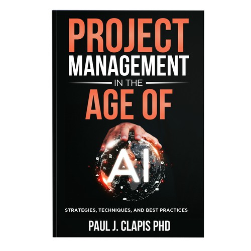 Simple, professional cover for a business book about Artificial Intelligence Design by anisha umělec