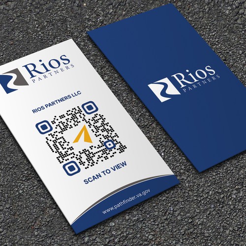 QR Code Handout Card for Veteran Care Innovation Design by ™SF_Design™