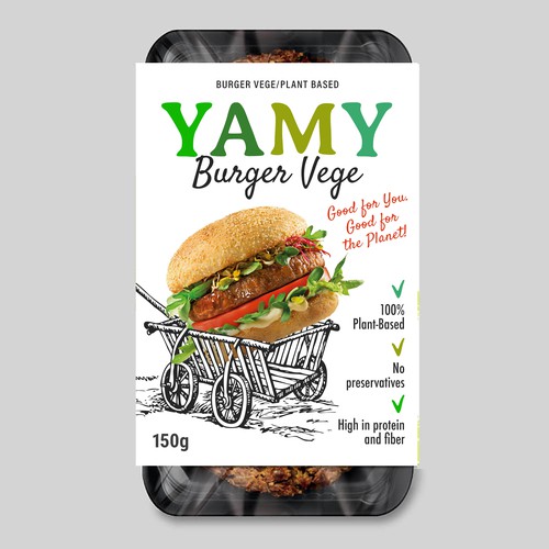 Vege food packaging design Design by MarsiDesign