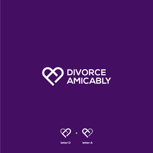 Logo for a new, healthy way for reasonable people to divorce Design by miljko