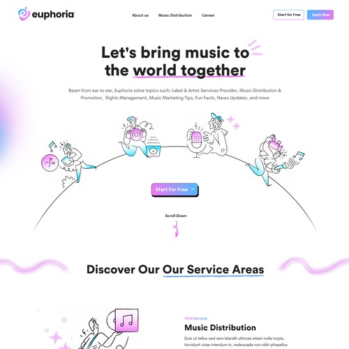 Web page design contest entry by Javier Milla