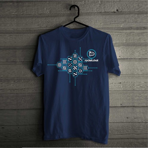 New T-Shirt for Rocket.Chat, The Ultimate Communication Platform! Design by outinside.