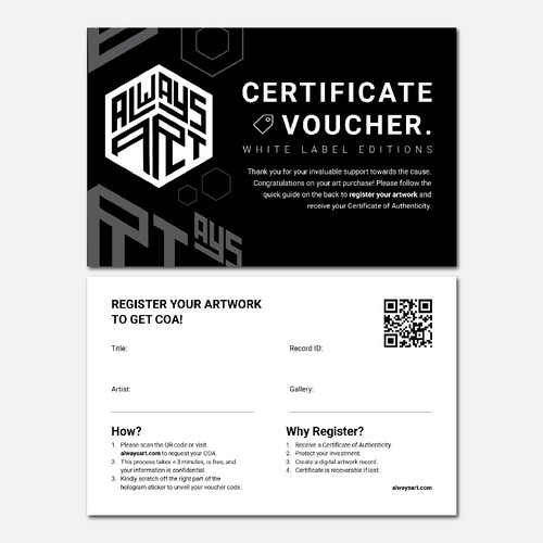 Certificate Voucher Design by rozenschnee