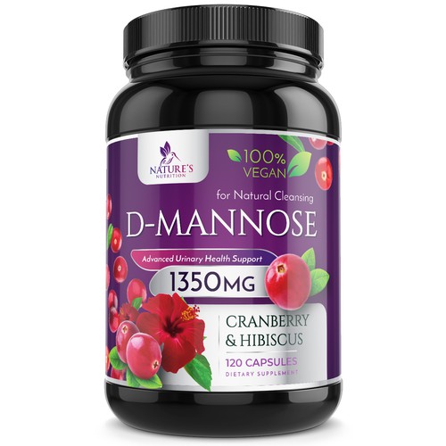 Colorful D-Mannose Design Needed for Nature's Nutrition Design von Wfemme