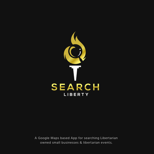 Sexy Techy Dark Modern Brand for Libertarians Design by jacondsign