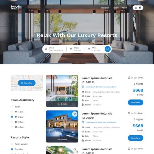 Design a User Interface for a Travel Company Diseño de Faisal Habibie