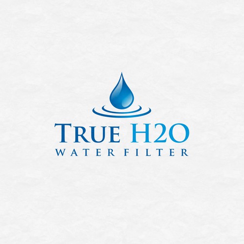 True H2O Water Filter Logo Logo design contest