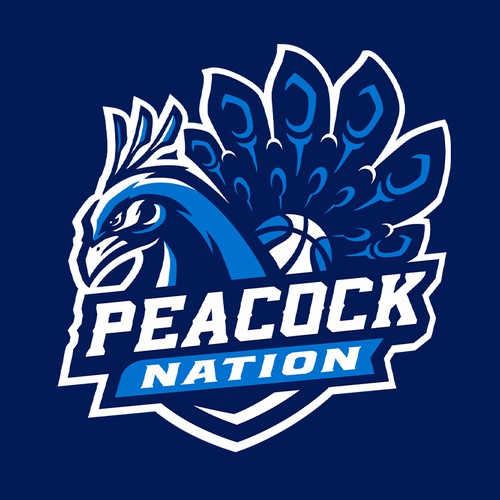 Basketball Logo for Peacock Nation - Your Winning Logo Featured on Major Sports Network Design von Dexterous™