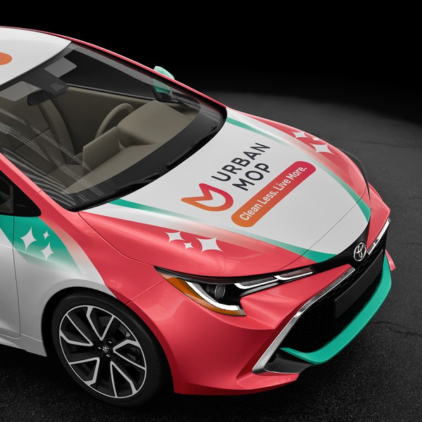 Attention-Grabbing Car Wrap