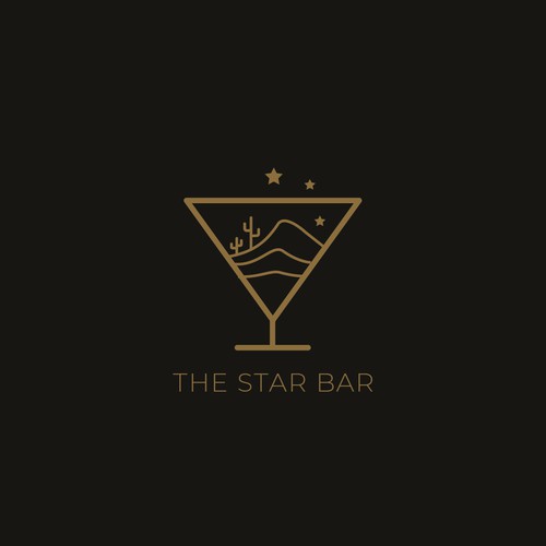 A Bar with Joshua Trees all around Design von nv_designr