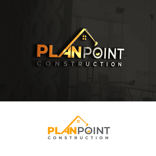 PlanPoint Construction Logo Needs A Remodel Design by iamJ