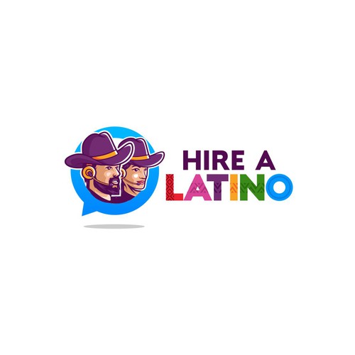 Powerful design for our software platform logo about hiring remote latino workers Design by Monkey_Zen