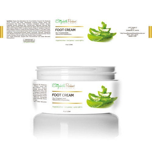 Foot Cream redesign-ontwerp door nmariaulf