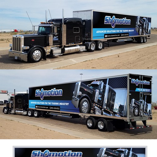 Shomotion Trailer Graphic's Wrap Design by Kiky Rizki