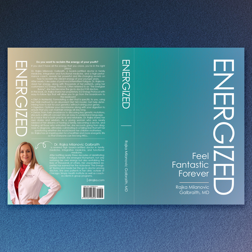 Design a New York Times Bestseller E-book and book cover for my book: Energized Réalisé par Wizdiz