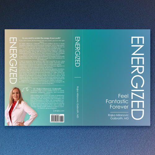 Design a New York Times Bestseller E-book and book cover for my book: Energized Design by Wizdizz