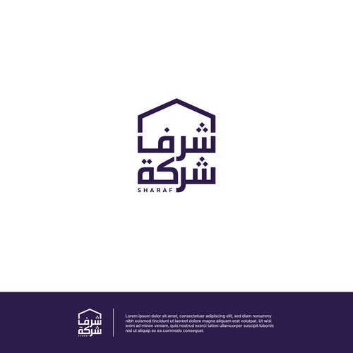 Arabic Real Estate Company Logo Design by y u b l i t z