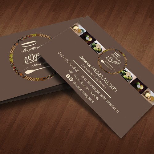 "Les Petits Pots de l'Ogooué, artisan confiturier cherche une carte de visite" winning  by BranDe#