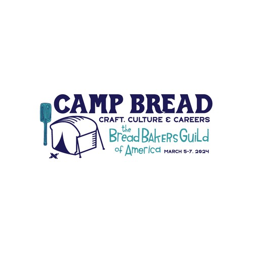 Seeking a playful and evocative logo for Camp Bread--an event for professional bakers Design by VictorChon