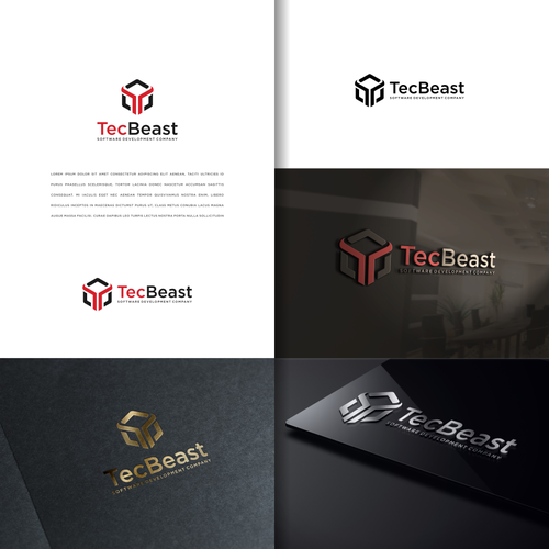 "Design logo for TecBeast software solution company" winning Logo & brand identity pack