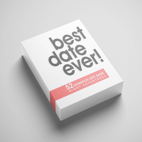 create a fun and eye-catching design for our date night idea box. Design by Chris John'son