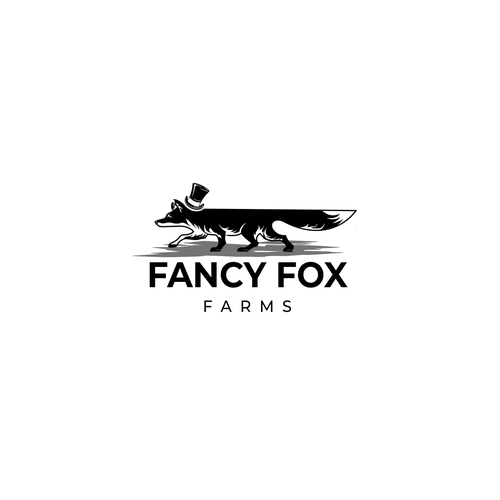 The fancy fox who runs around our farm wants to be our new logo! デザイン by odio