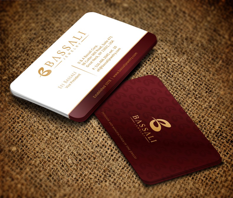 Luxurious, elegant and sophisticated business card and letterhead for