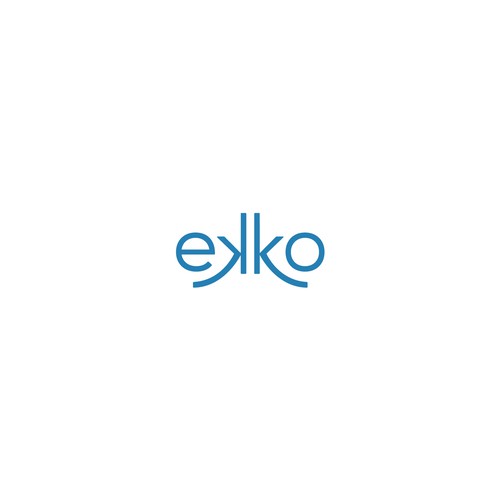 SIMPLE LOGO - ekko Letters then dm after Design by Jack in Black