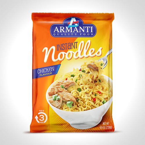 Design New Armanti Instant Noodles por tomdesign.org