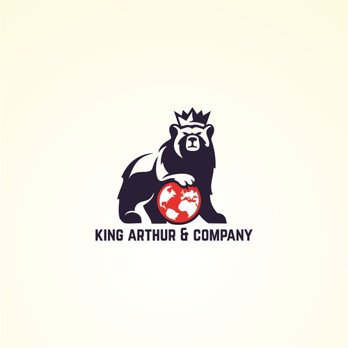 Need an iconic bear logo for King Arthur & Company. Design by Zamzami