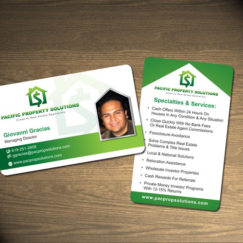 Create the next business card for Pacific Property Solutions! Ontwerp door Tcmenk