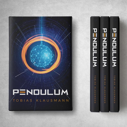 Book cover for SF novel "Pendulum" Réalisé par Klassic Designs